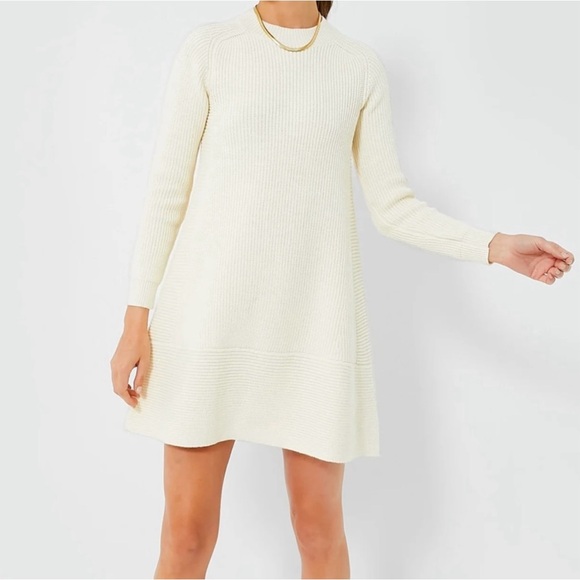 Beautiful NWT Pomander Place Cream Ainsley Knit Dress - Picture 6 of 6